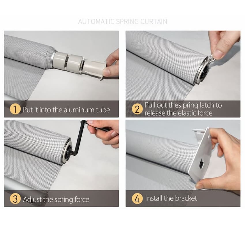 New Design Durable Manual Cordless Spring-Operated Roller Blinds Lift System Manufacturer | Dosron