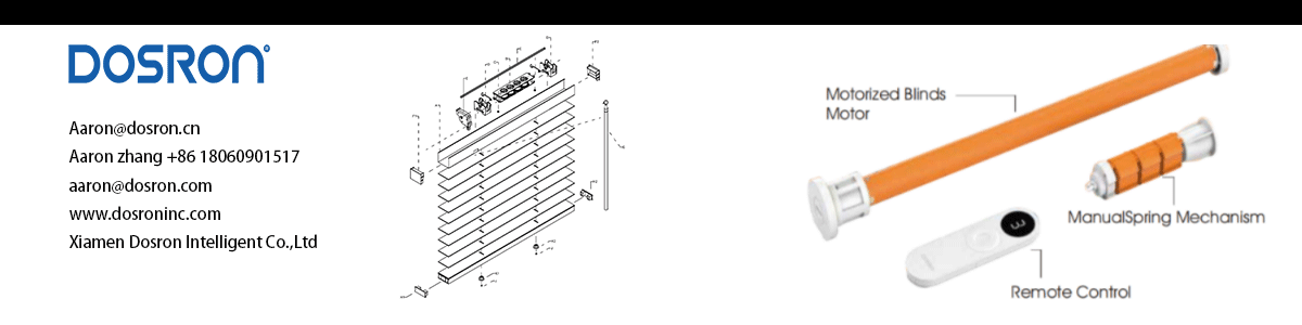 Spring cordless shade spring loaded motor for cordless shades | Dosron