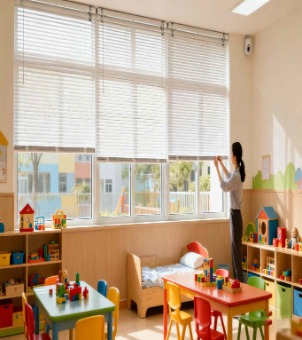 Cordless Spring-Driven Venetian Blind System | Dosron #