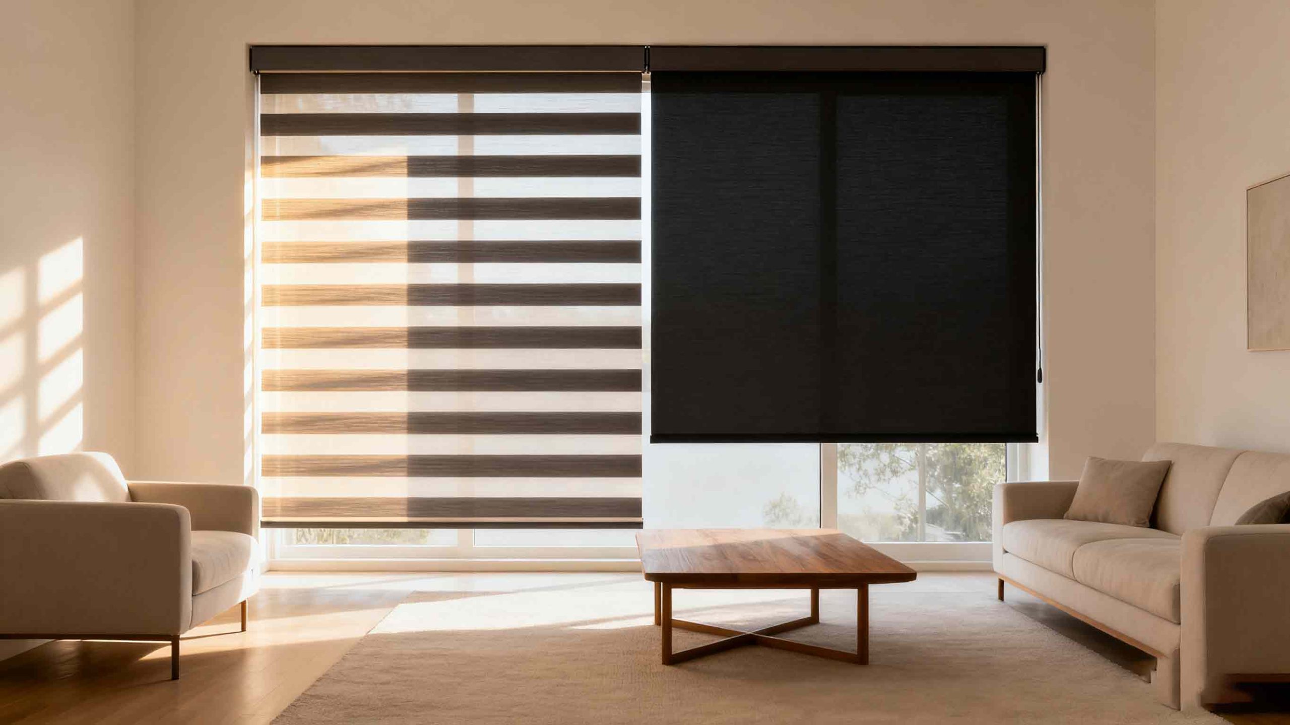 Cordless Zebra Blinds - Easy Lift Spring System | Dosron