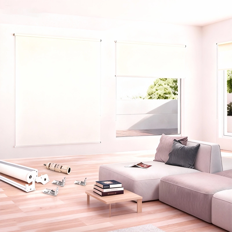 38mm Cordless Manual Roller Blinds Spring Lift Mechanism For Bedroom | Dosron 32mm Tube Cordless Manual Roller Blinds Spring Lift Mechanism