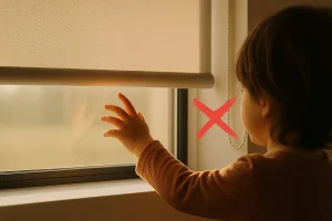 Child Touching Blind