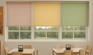 Cordless Roller Blind in Classroom Cordless Roller Blind in Classroom