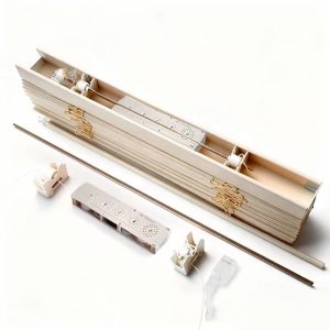 Cordless Spring Unit Device for Faux Wood Venetian Blinds