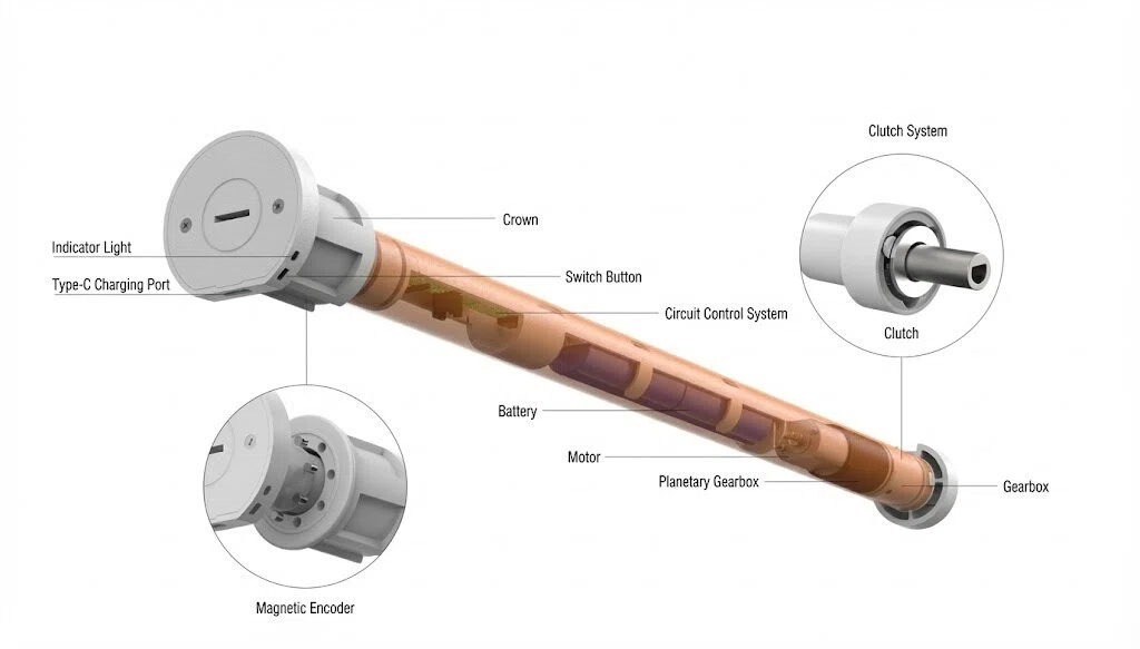 Engineering-Motorized-Top-Down-Bottom-Up-Drive-Unit Engineering-Motorized-Top-Down-Bottom-Up-Drive-Unit