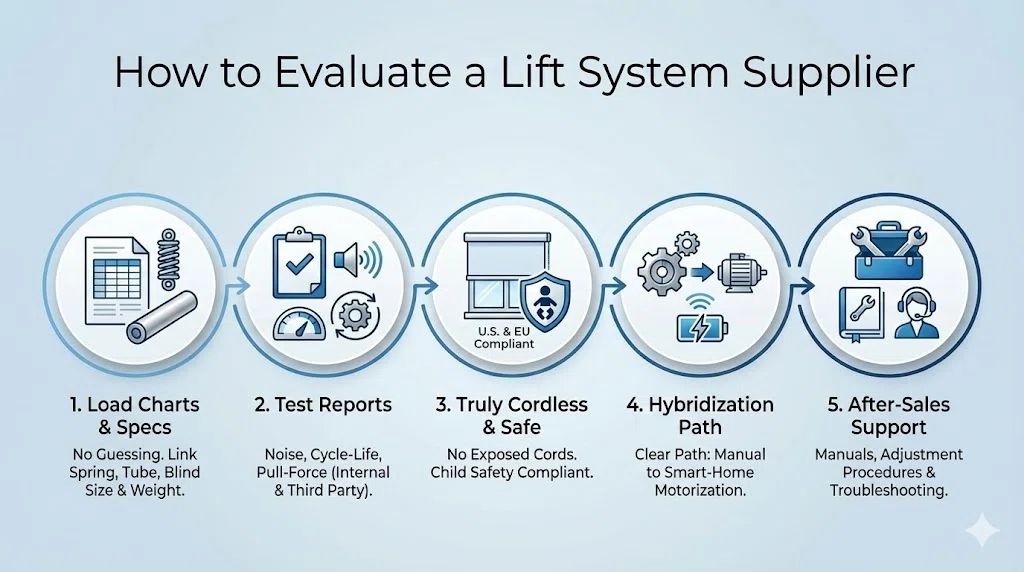 Evaluate lift System Supplier