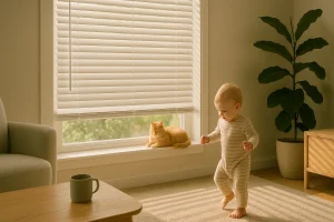 Faux Wood Blind Scene