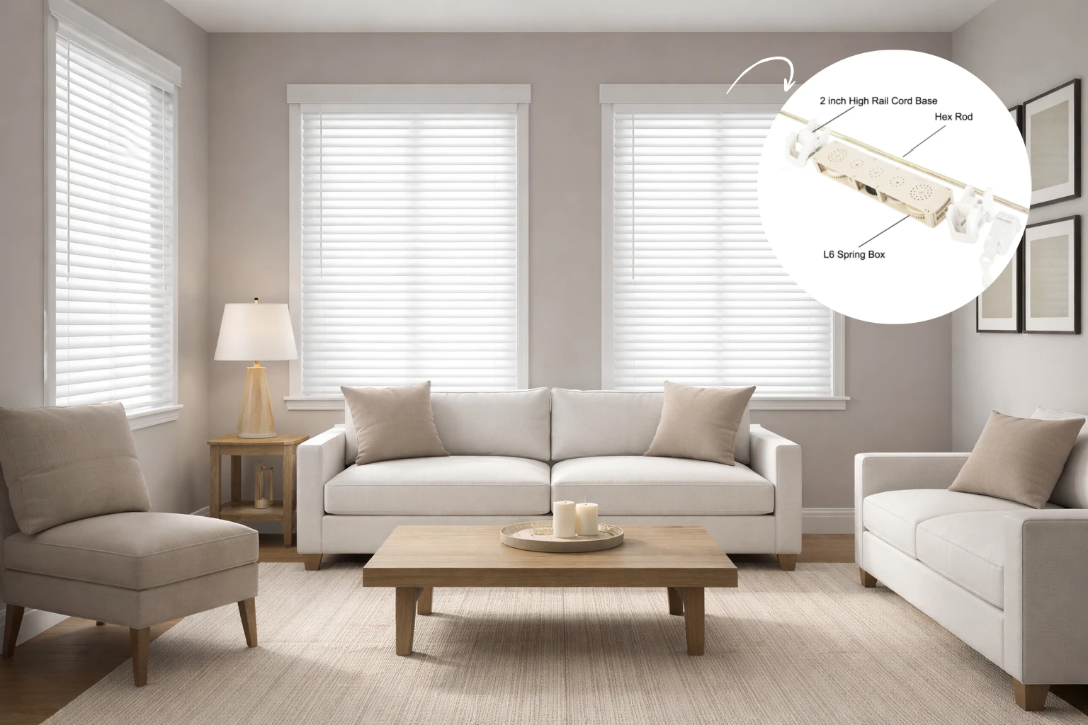 Faux Wood Blinds in Home
