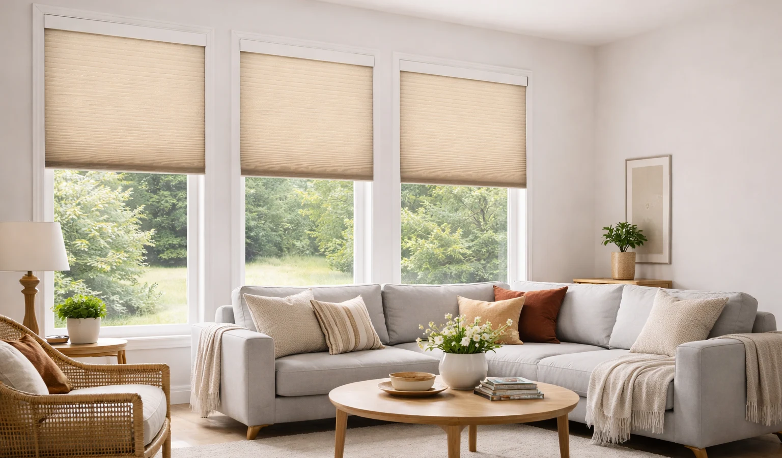 Honeycomb Blind in Home Honeycomb Blind in Home