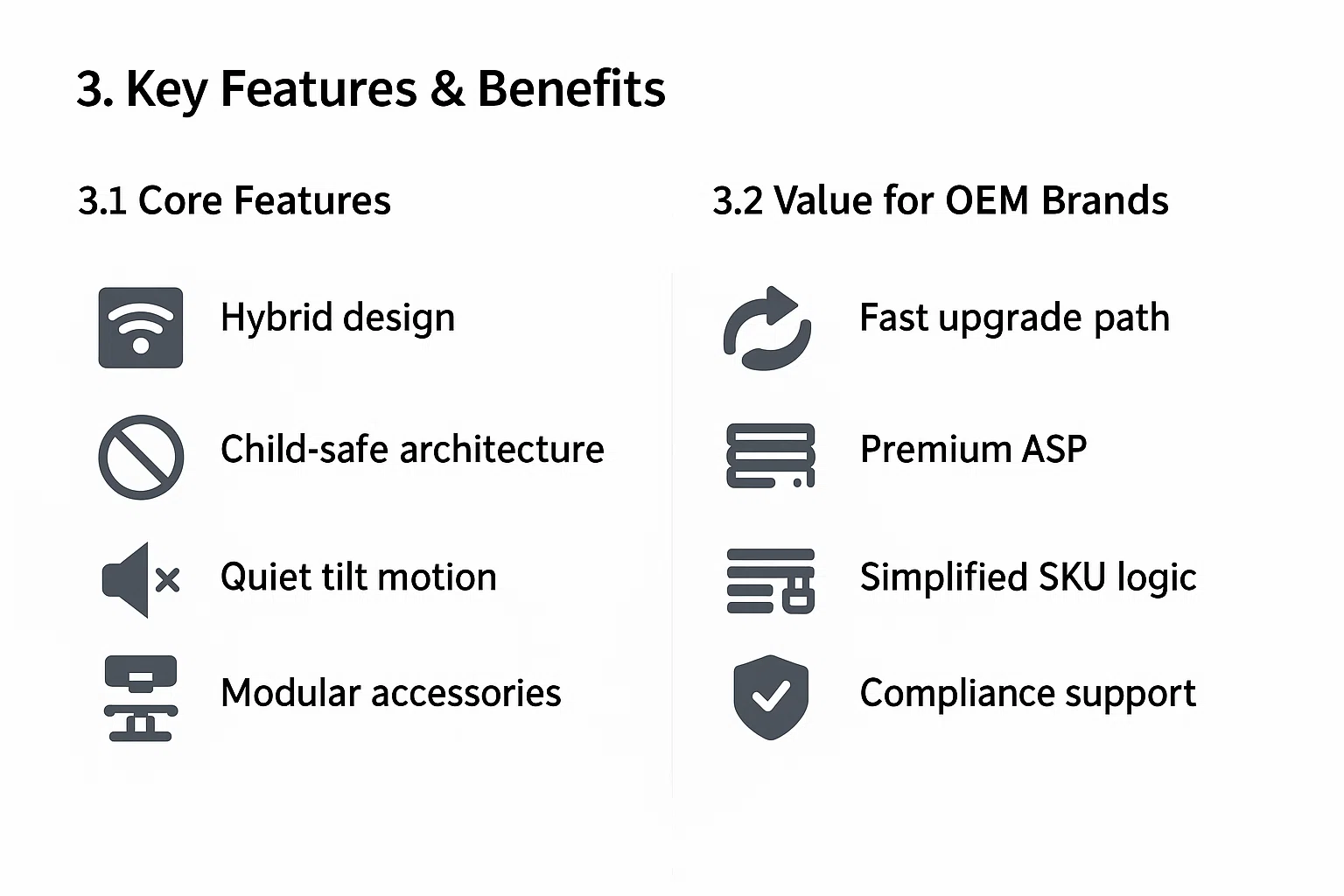 Key features Core Cordless