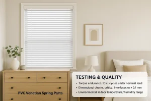 Customized Size Pvc Shutters Blinds Venetian Window Covering Spring Parts For Bedroom | Dosron PVC-Venetian-Spring-Parts