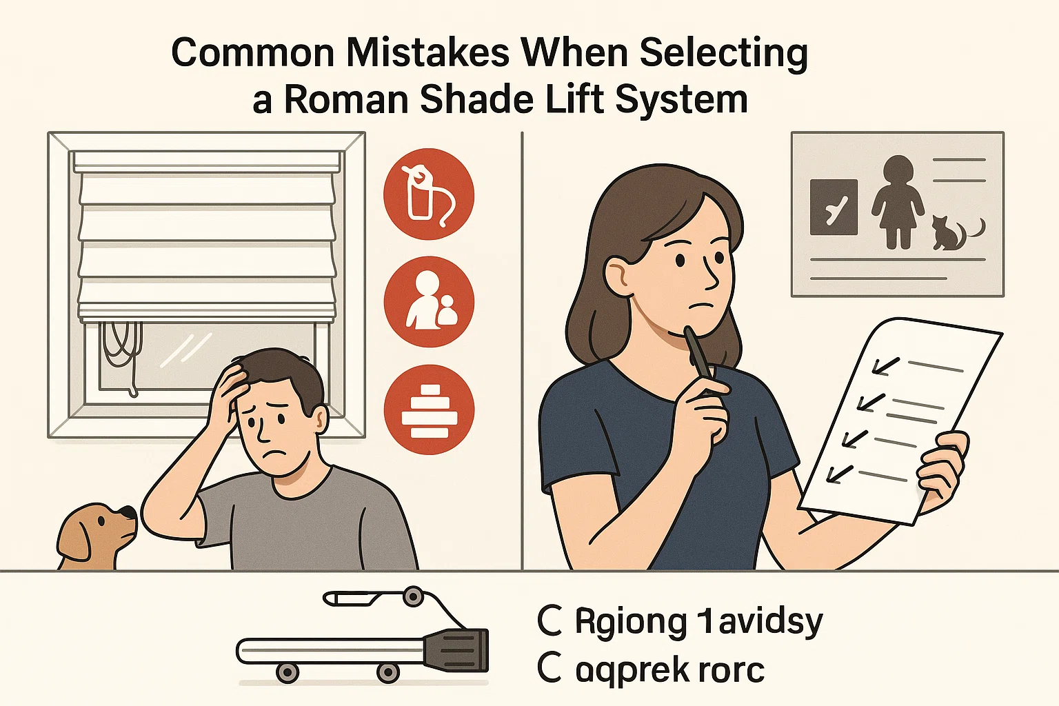 Selecting Cordless a Roman Shade Lift System