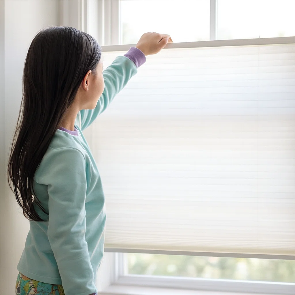 Top Down Bottom Up Cordless Blind Fittings for Child Safety