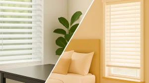 L4 Cordless Spring System for Faux Wood Venetian Blinds | Dosron Usage Scenario of Venetian Blind