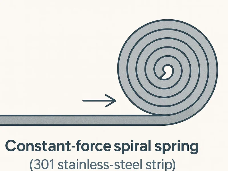Constant force spiral spring Constant force spiral spring