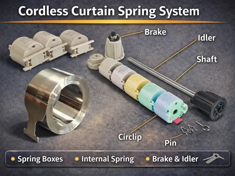 Cordless blinds Spring System Componts Cordless blinds Spring System Componts