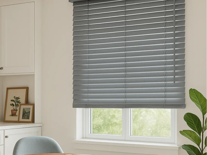 Grey Cordless Venetian Blind Grey Cordless Venetian Blind