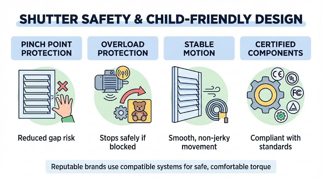 How to Choose Motorized Shutters for Your Home? | Dosron safety child